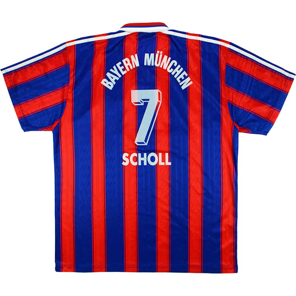 1995-97 Bayern Munich Home Shirt Scholl #7 (Very Good) S