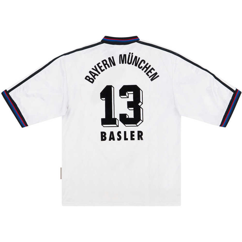 1996-98 Bayern Munich Away Shirt Basler #13 (Very Good) M