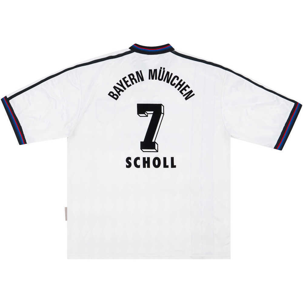 1996-98 Bayern Munich Away Shirt Scholl #7 (Excellent) XL