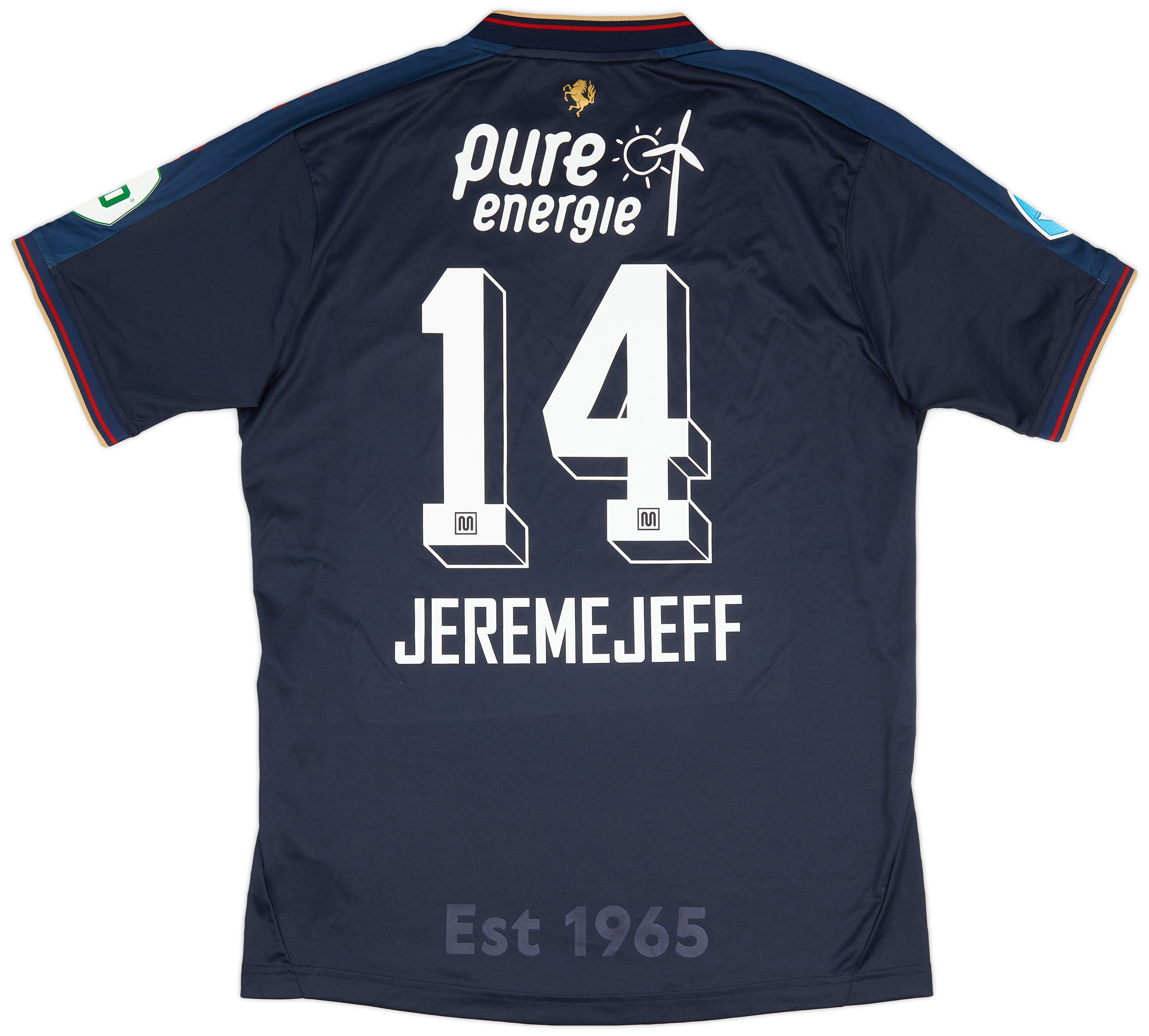 2020-21 FC Twente Match Issue Away Shirt Jeremejeff #14