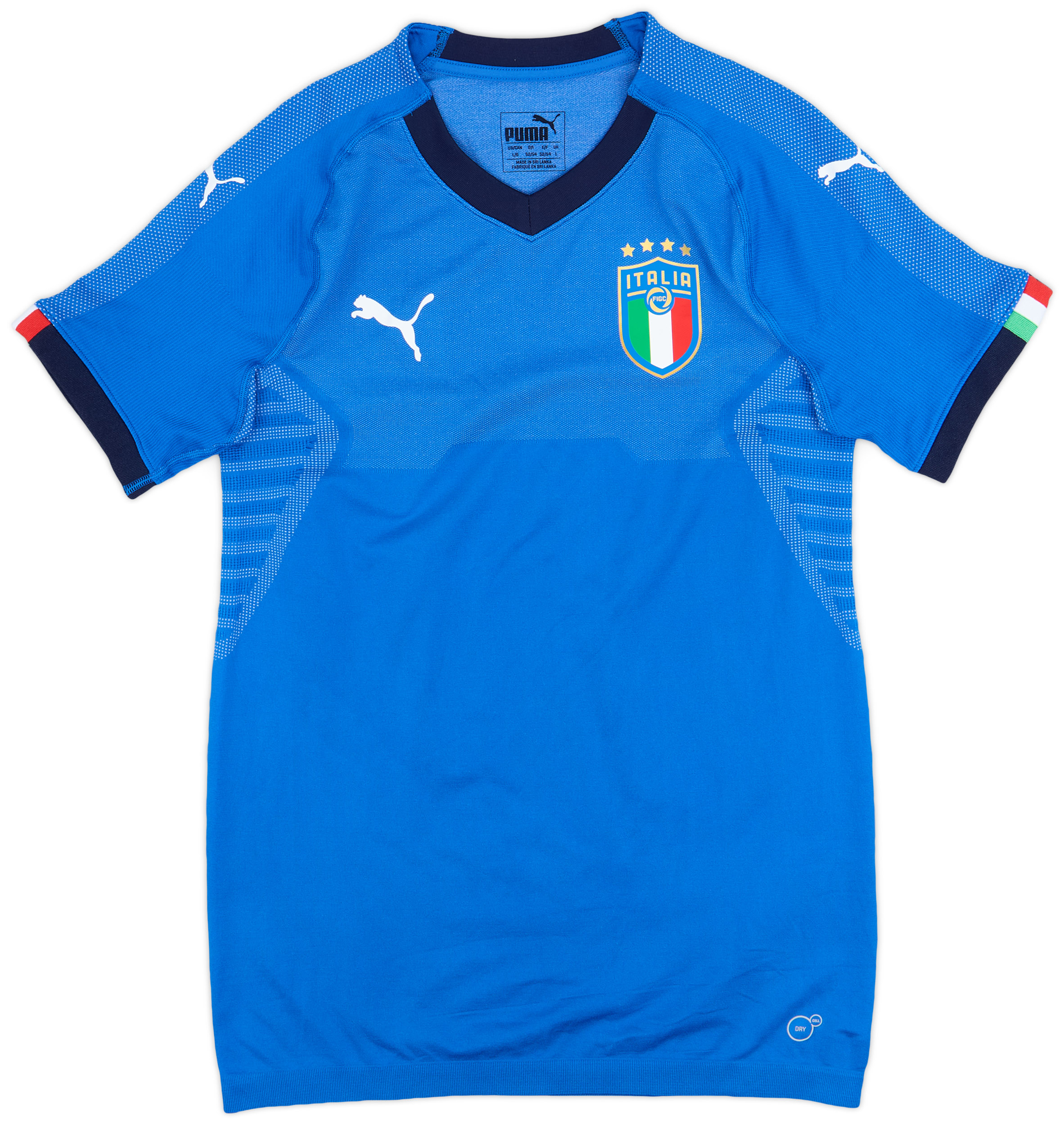 2018-19 Italy Authentic Home Shirt - 9/10 - ()