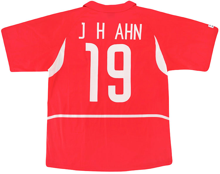 2002-03 South Korea Home Shirt J H Ahn #19 - 9/10 - ()