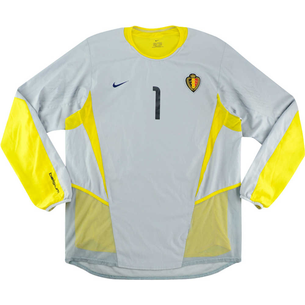2002-04 Belgium Match Issue GK Shirt #1