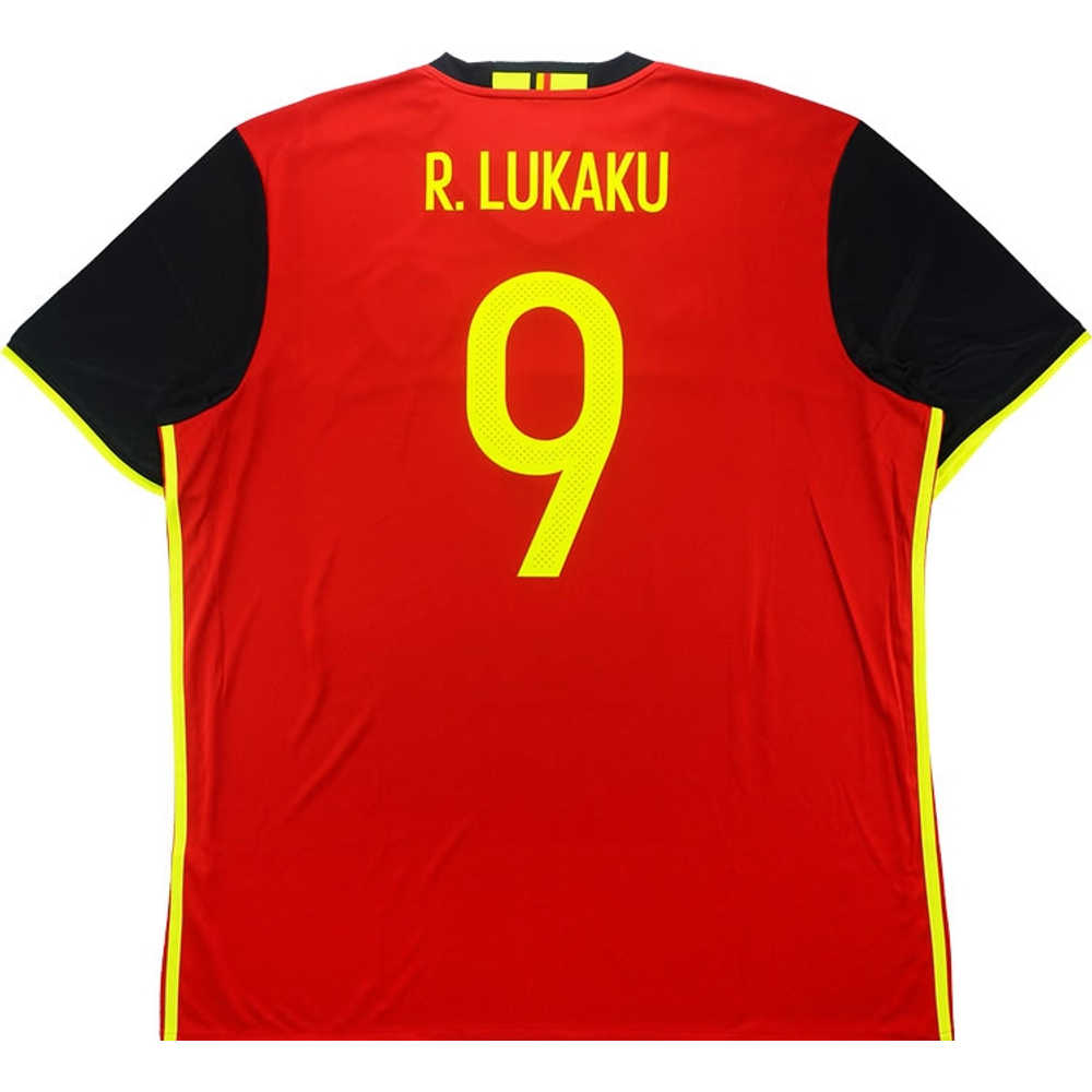 2016-17 Belgium Home Shirt R.Lukaku #9 (Excellent) M