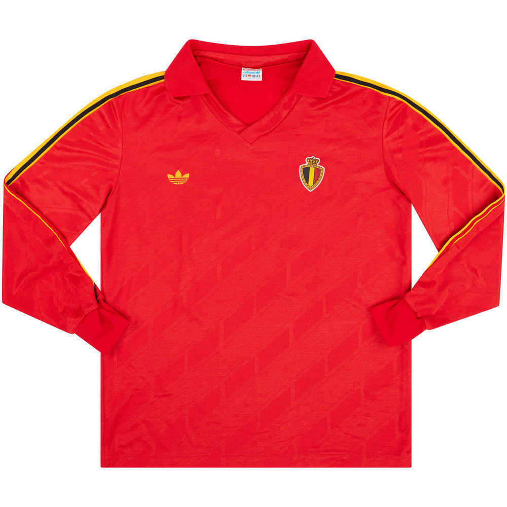 1987 Belgium Match Worn Home L/S Shirt #14 (v Vandersmissen) v Scotland