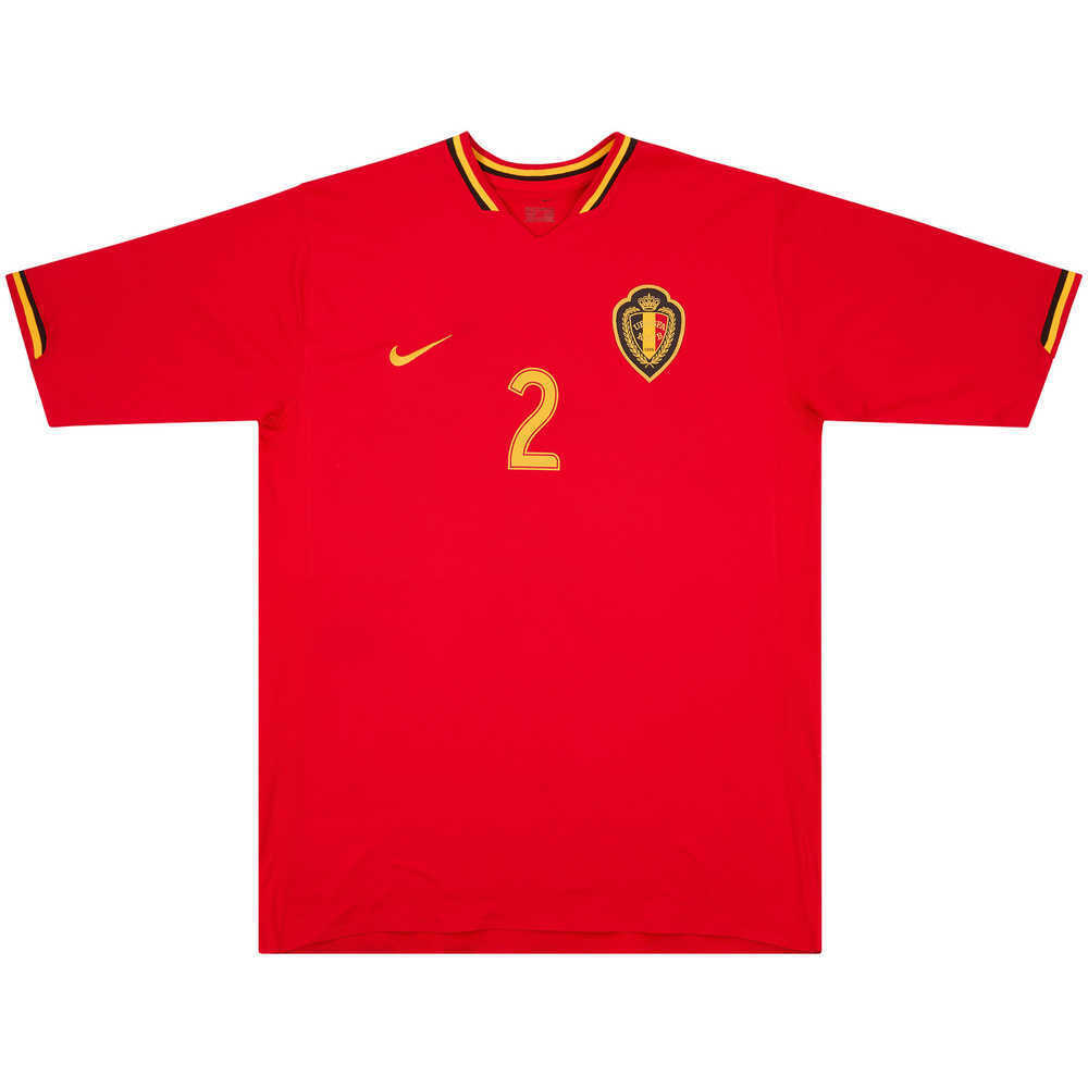 2006-08 Belgium Match Issue Home Shirt #2