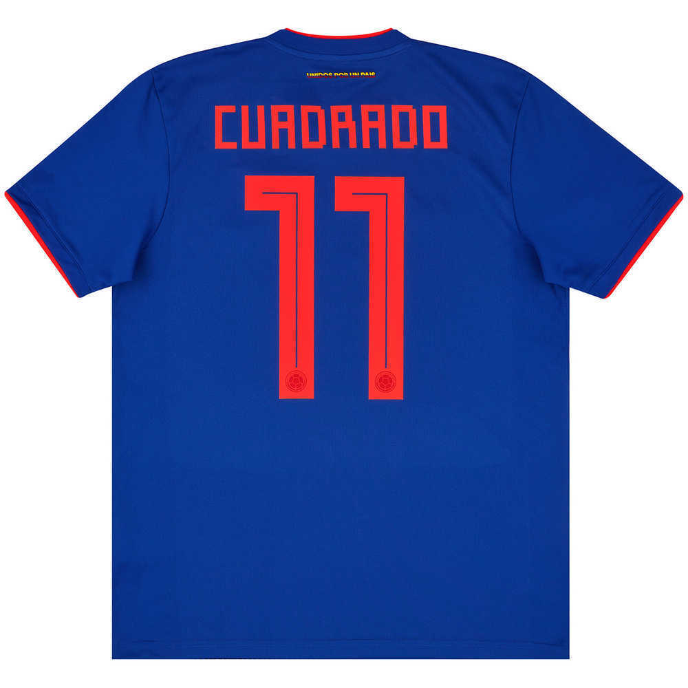 2018-19 Colombia Away Shirt Cuadrado #11 (Excellent) M