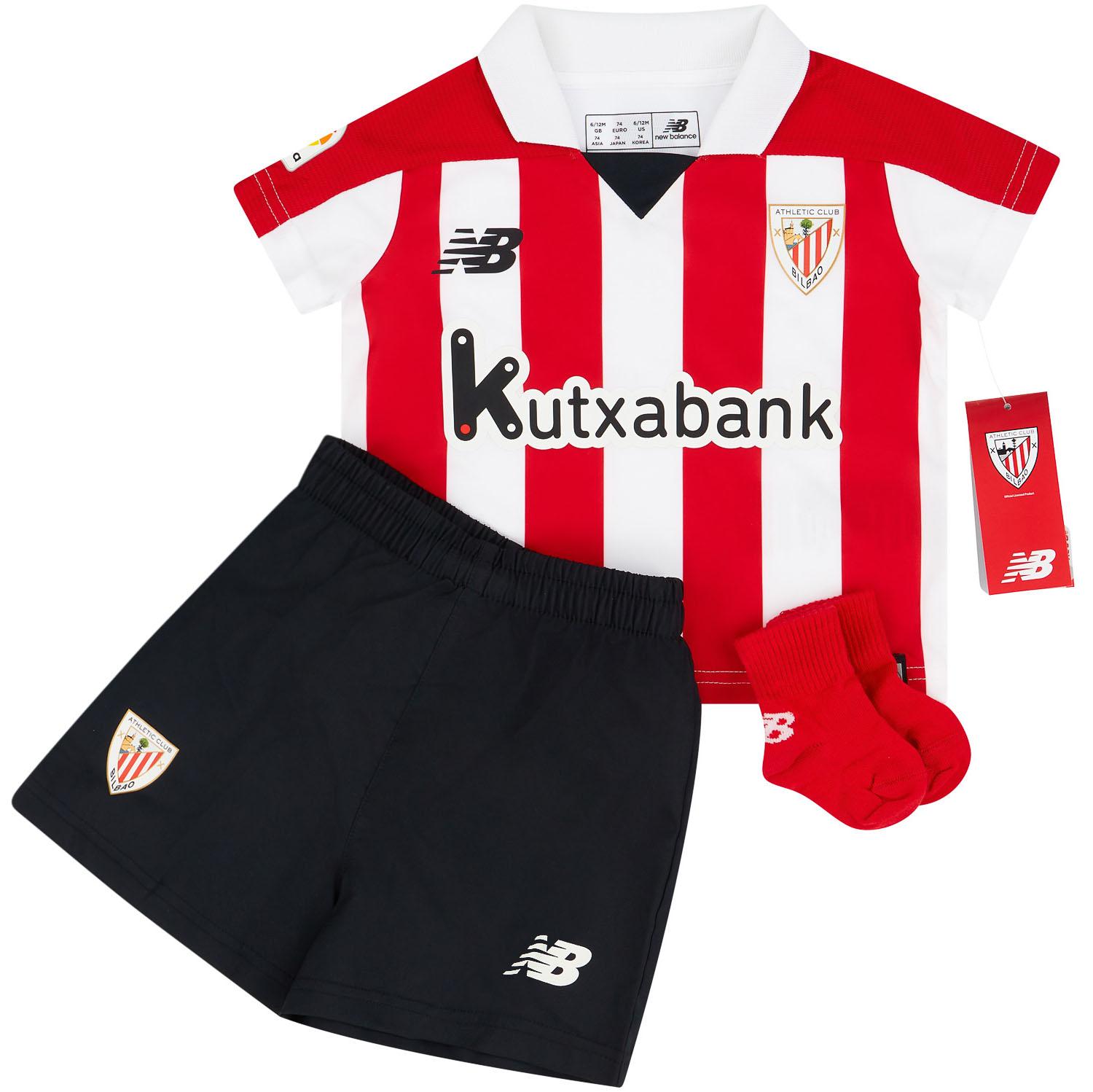 2017-18 Athletic Bilbao Home Kit 6-12 Months