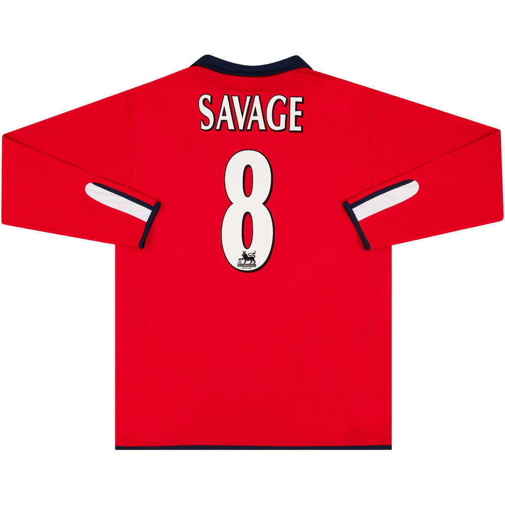 2004-05 Birmingham Away L/S Shirt Savage #8 (Excellent) L