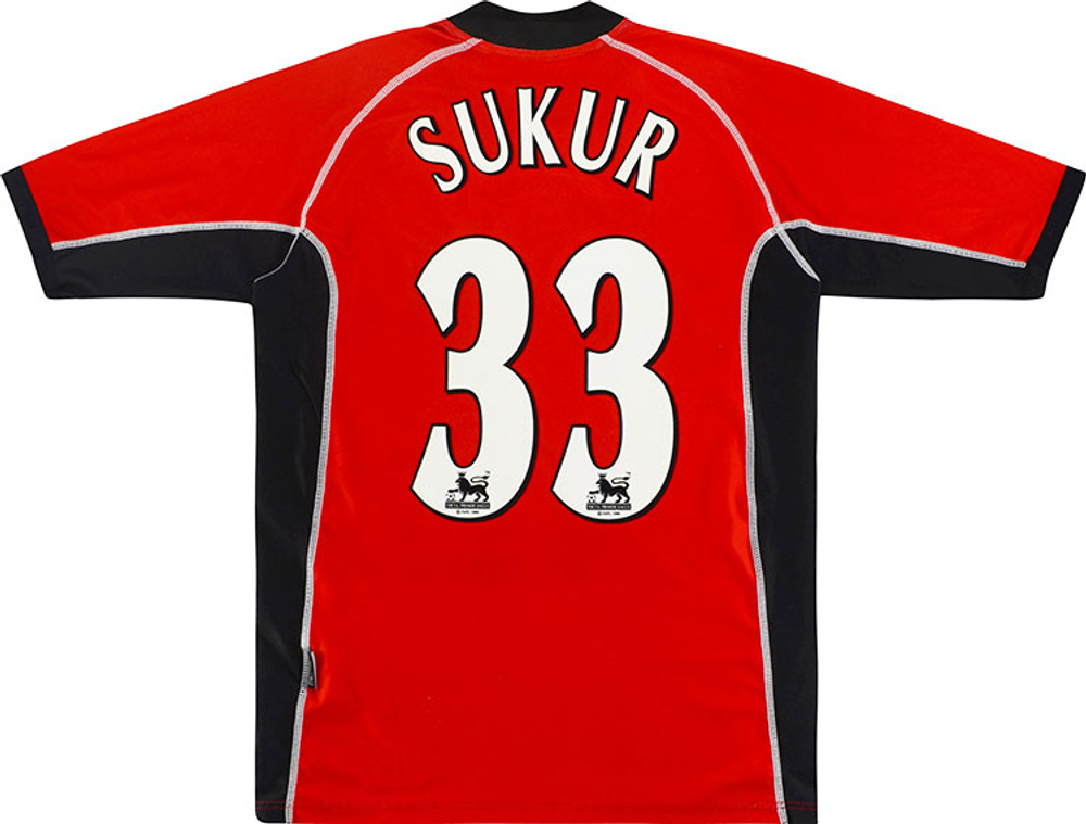 2002-03 Blackburn Away Shirt Sukur #33 (Excellent) S-Specials Blackburn Names & Numbers Cult Heroes