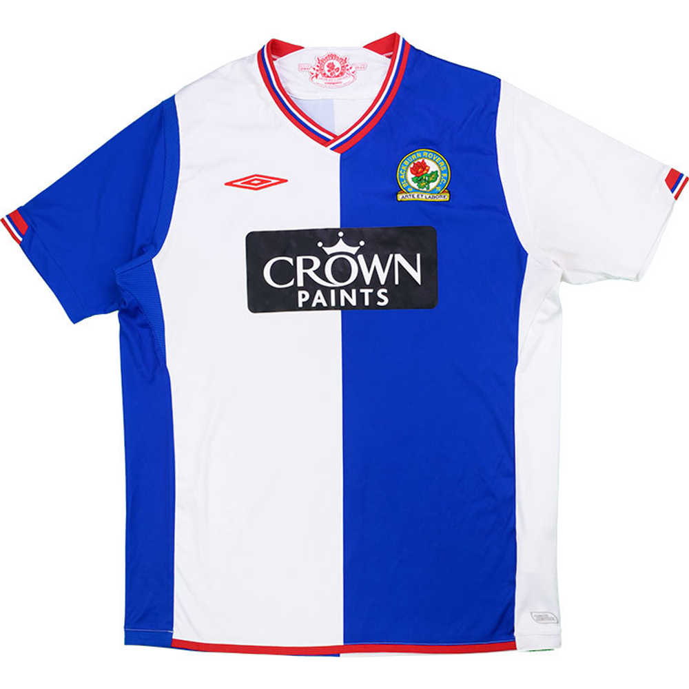 2009-10 Blackburn Home Shirt (Excellent) Women's (L)