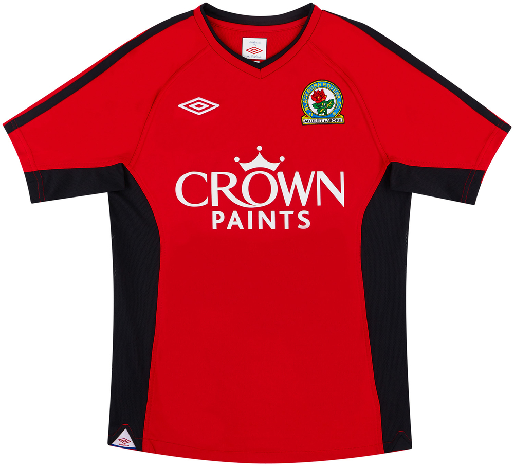 2010-11 Blackburn Away Shirt Samba #4 (Very Good) S-Specials Blackburn Names & Numbers