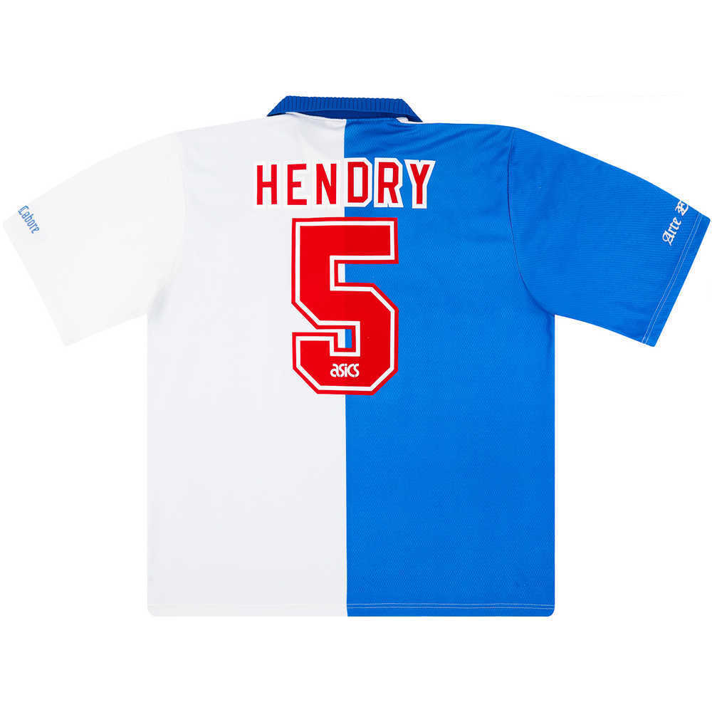 1994-95 Blackburn Home Shirt Hendry #5 (Excellent) XXL