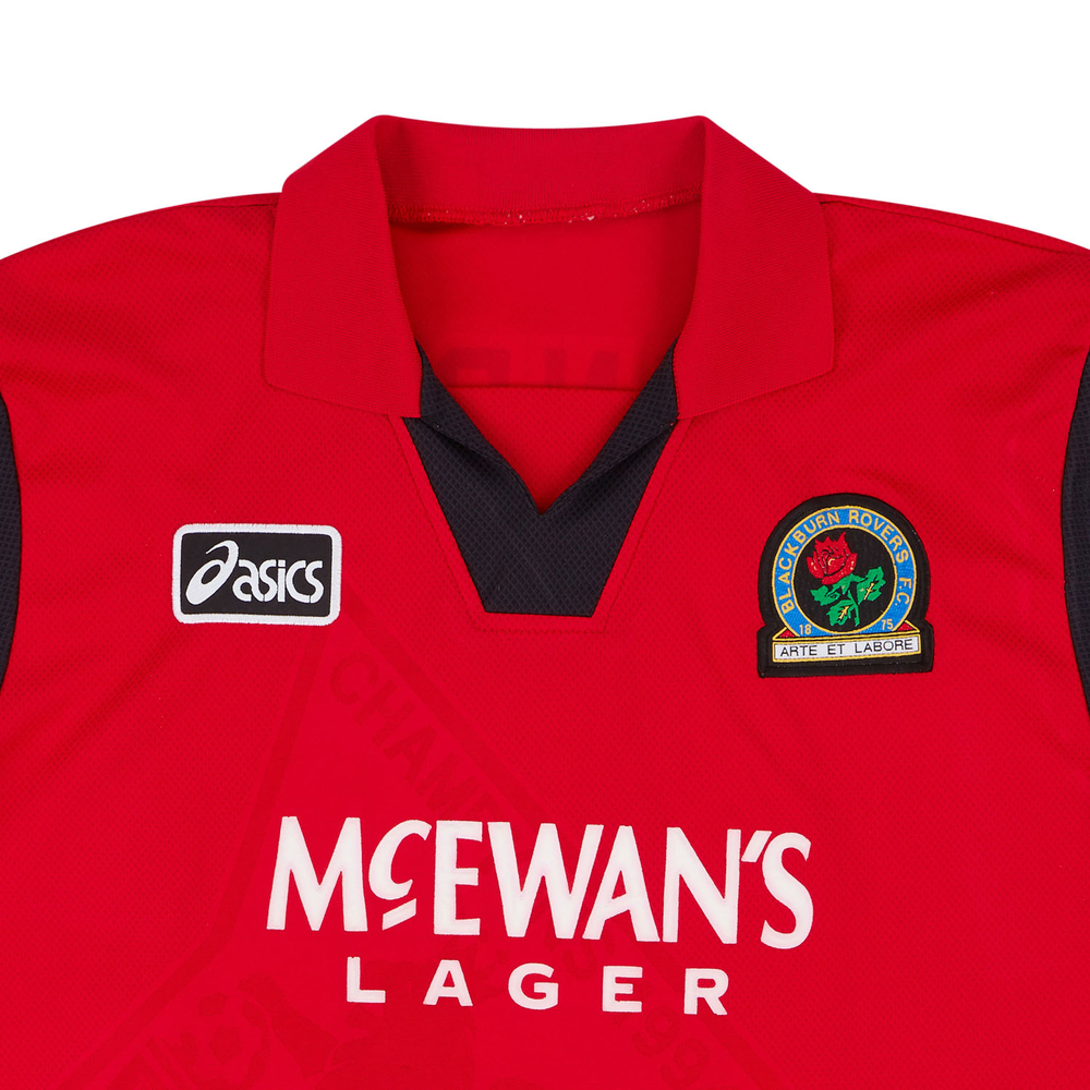 1995-96 Blackburn Away Shirt Hendry #5 (Very Good) XL-Blackburn Names & Numbers Cult Heroes