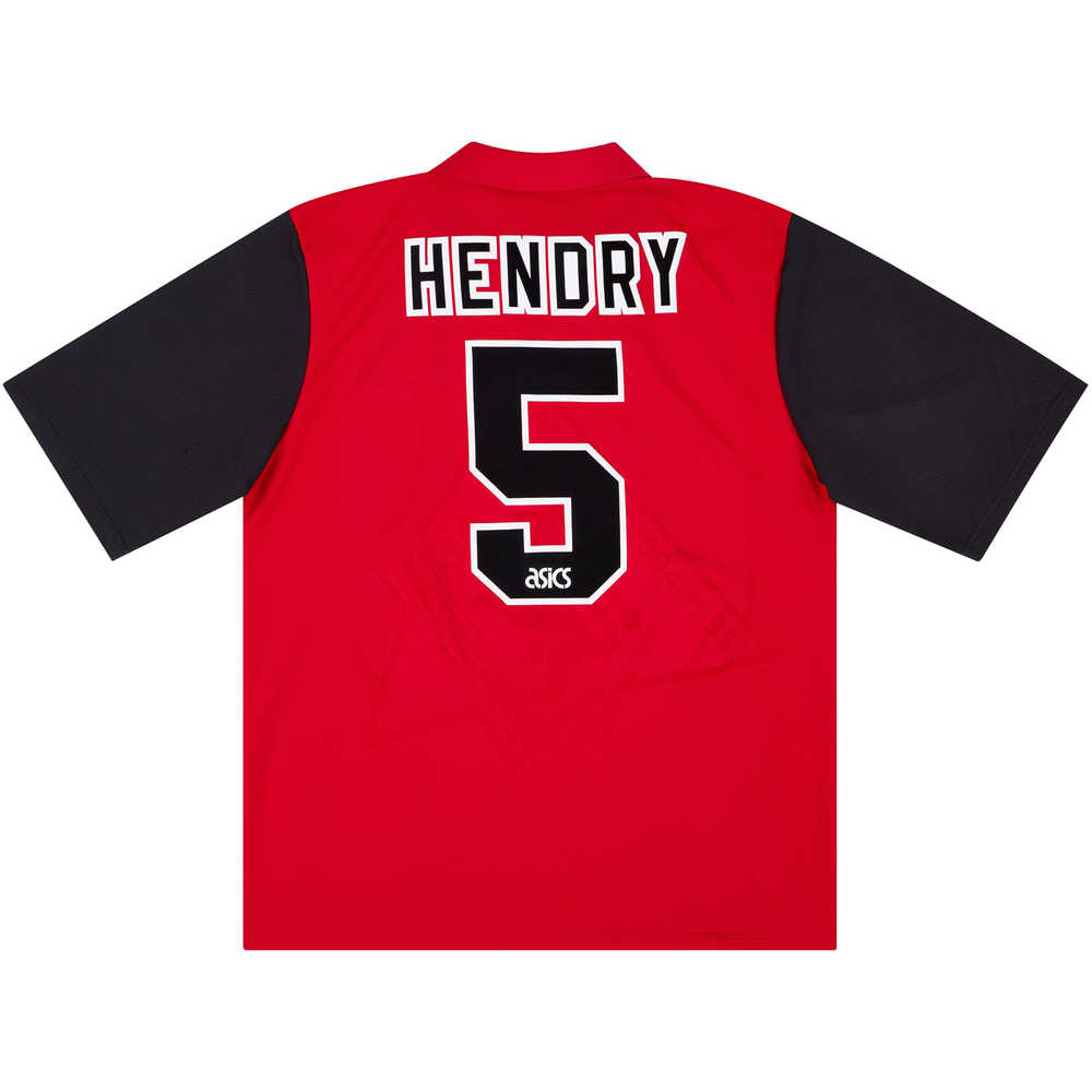 1995-96 Blackburn Away Shirt Hendry #5 (Very Good) XL