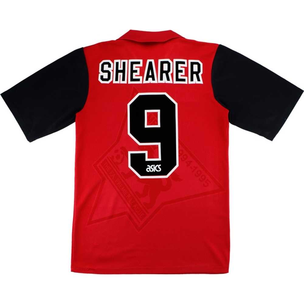 1995-96 Blackburn Away Shirt Shearer #9 (Excellent) L