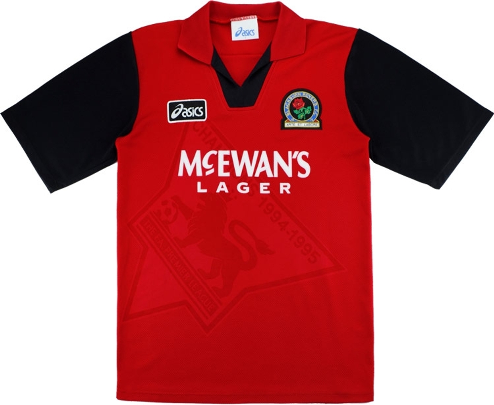 1995-96 Blackburn Away Shirt Shearer #9 (Excellent) M