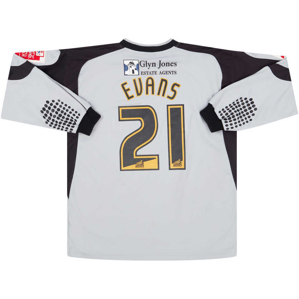 2006-07 Blackpool Match Issue GK Shirt Evans #21
