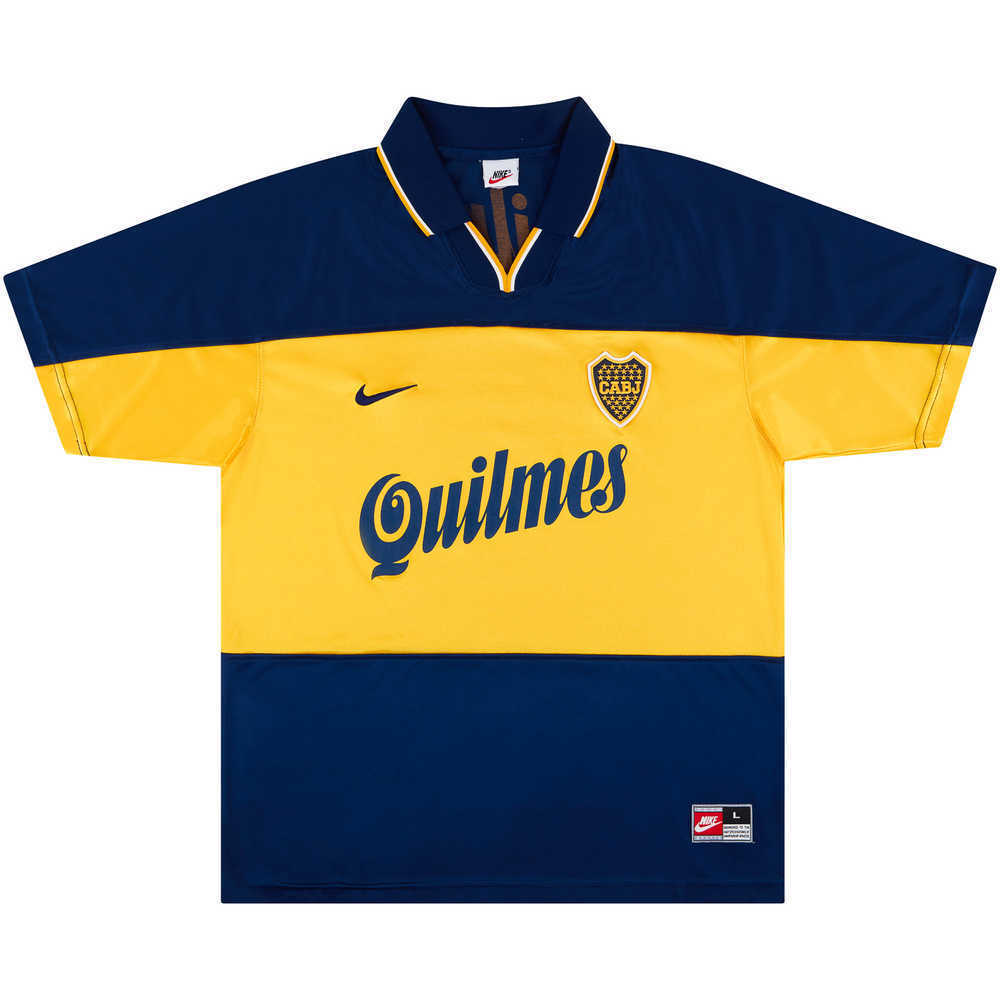 1998-00 Boca Juniors Home Shirt (Good) S