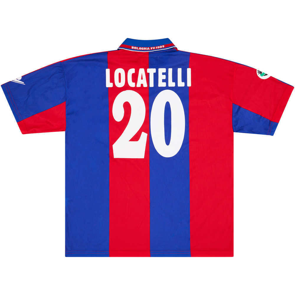 2001-02 Bologna Match Issue Home Shirt Locatelli #20