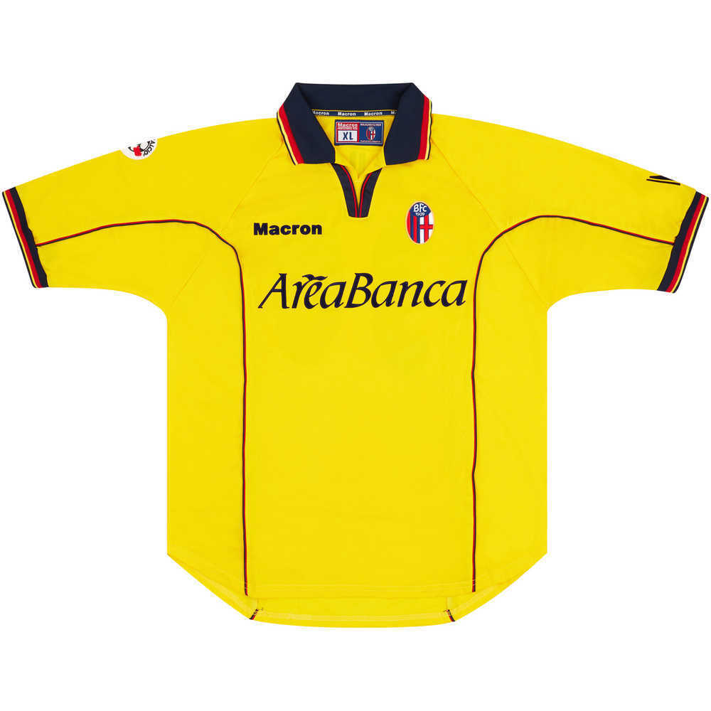 2001-02 Bologna Match Worn Third Shirt Zauli #30 (v Udinese)