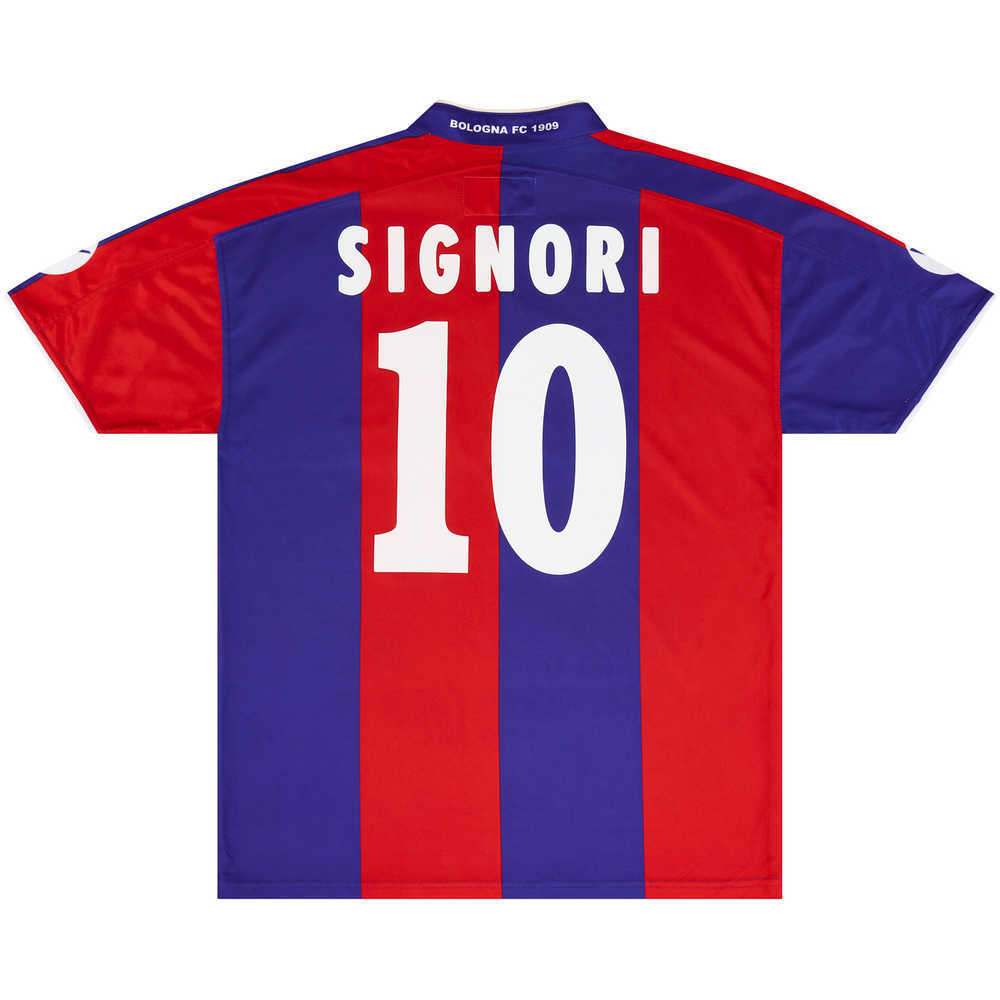 2003-04 Bologna Home Shirt Signori #10 (Excellent) M