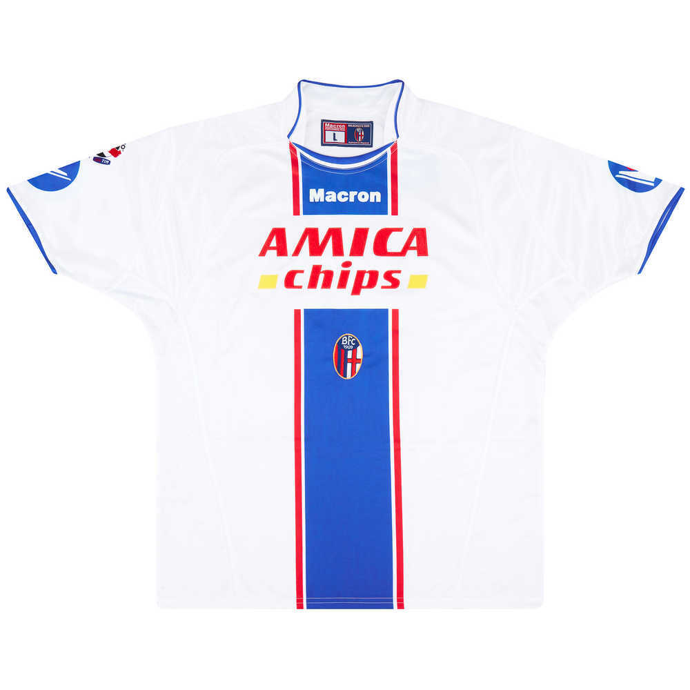 2004-05 Bologna Match Issue Away Shirt Binotto #14