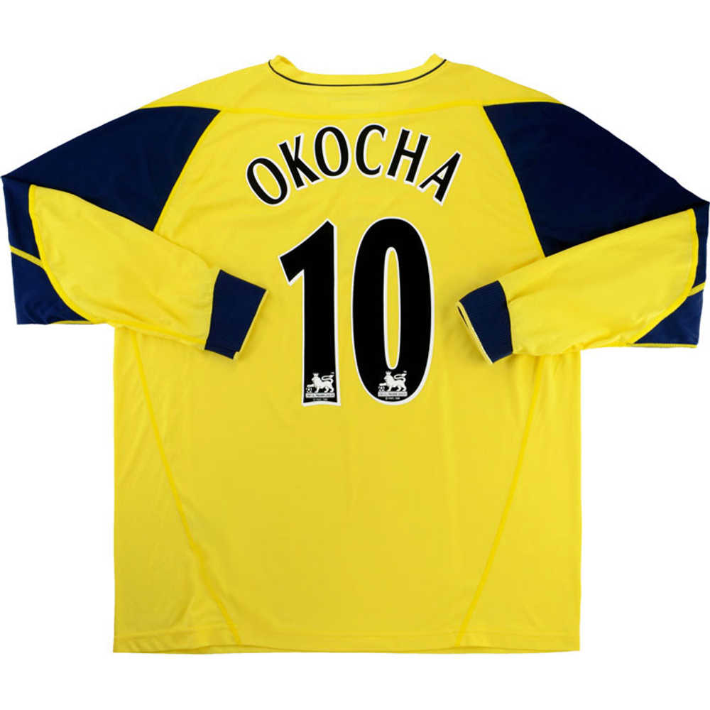2002-03 Bolton Away L/S Shirt Okocha #10 (Excellent) L