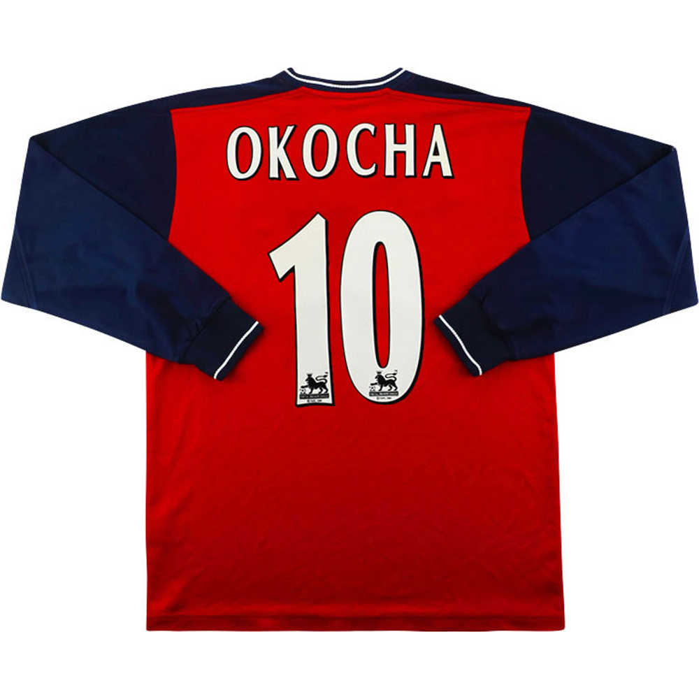 2003-05 Bolton Away L/S Shirt Okocha #10 (Excellent) S
