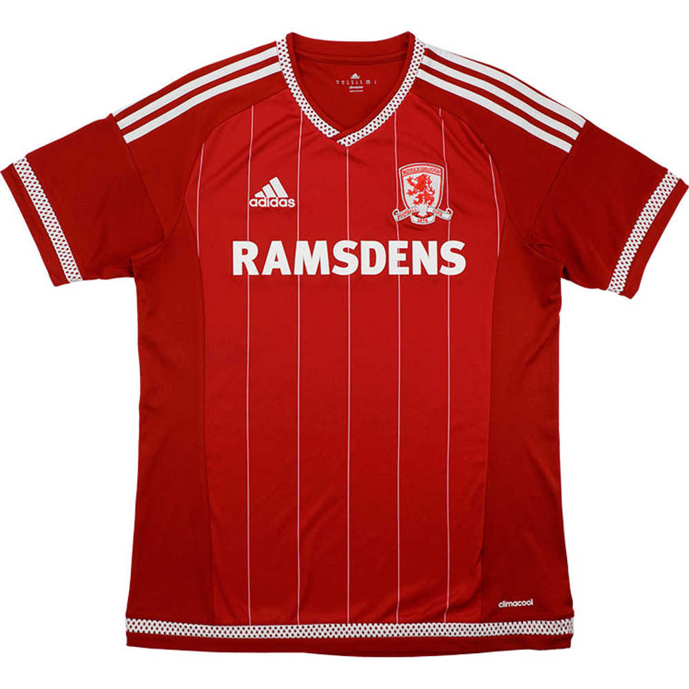2015-16 Middlesbrough Home Shirt (Very Good) L