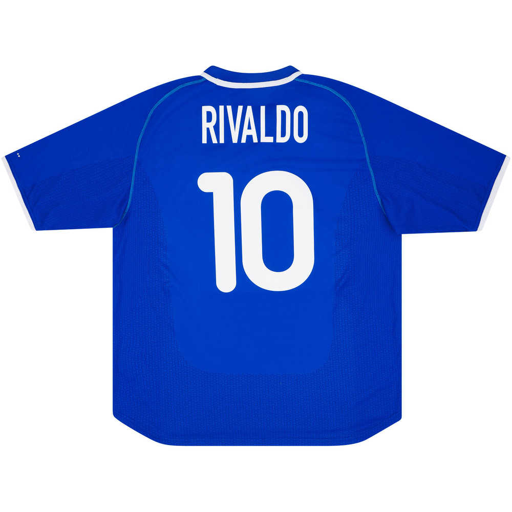 2000-02 Brazil Away Shirt Rivaldo #10 (Excellent) XL