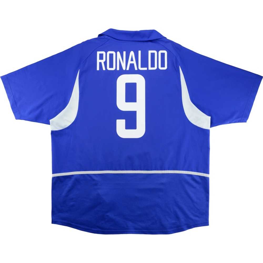 2002-04 Brazil Away Shirt Ronaldo #9 (Excellent) S