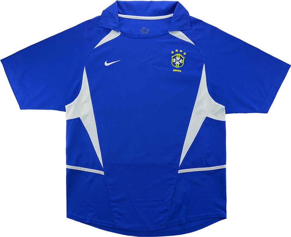 2002-04 Brazil Away Shirt (Very Good) XL.Boys-Ronaldo Brazil Korea/Japan 2002