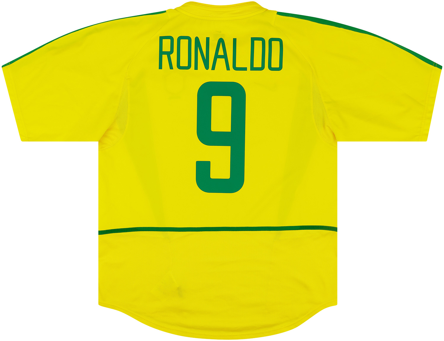 2002/04 RONALDO #9 Brazil Vintage Nike WC 2002 Home Football Shirt