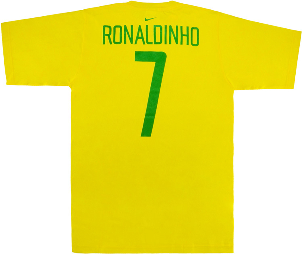 2002-03 Brazil Nike Ronaldinho Tee *BNIB* S-Clearance Brazil Training Permanent Price Drops Classic Training
