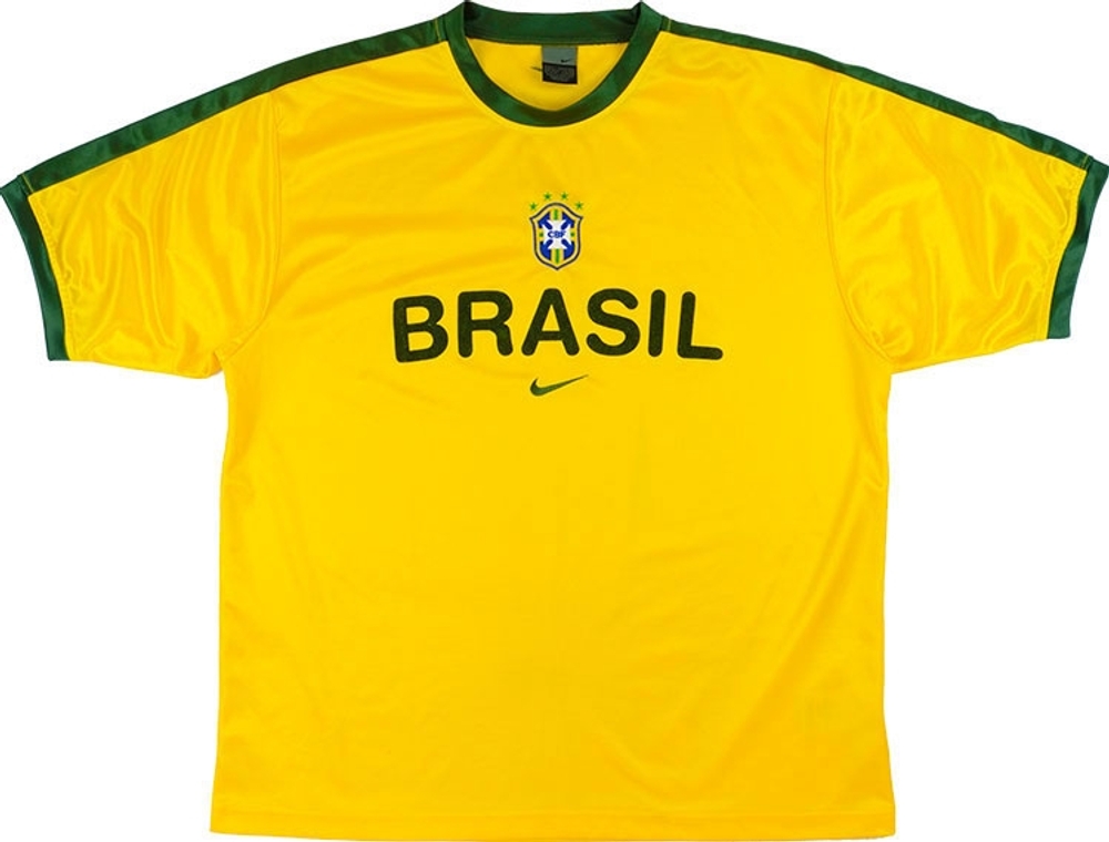 2002 Brazil Nike Training Shirt (Very Good) XL-Ronaldo Brazil Classic Training Training Shirts