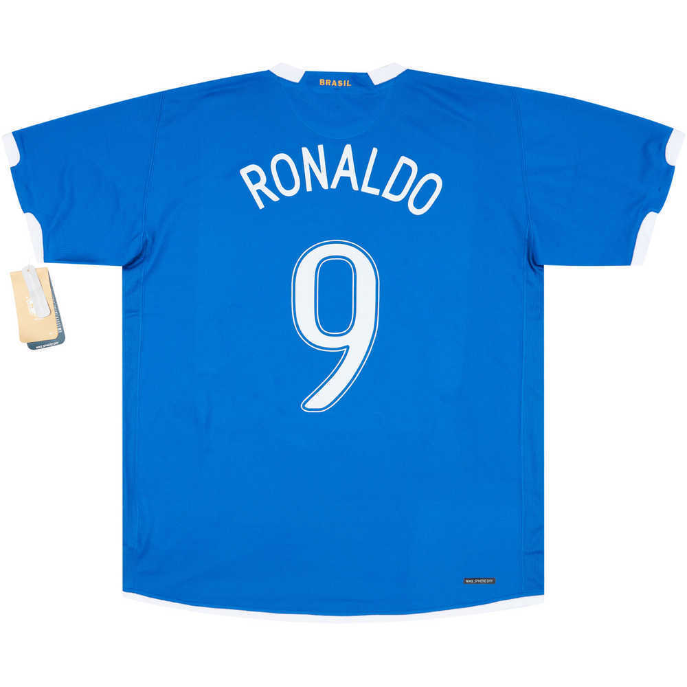 2006-07 Brazil Away Shirt Ronaldo #9 *w/Tags*