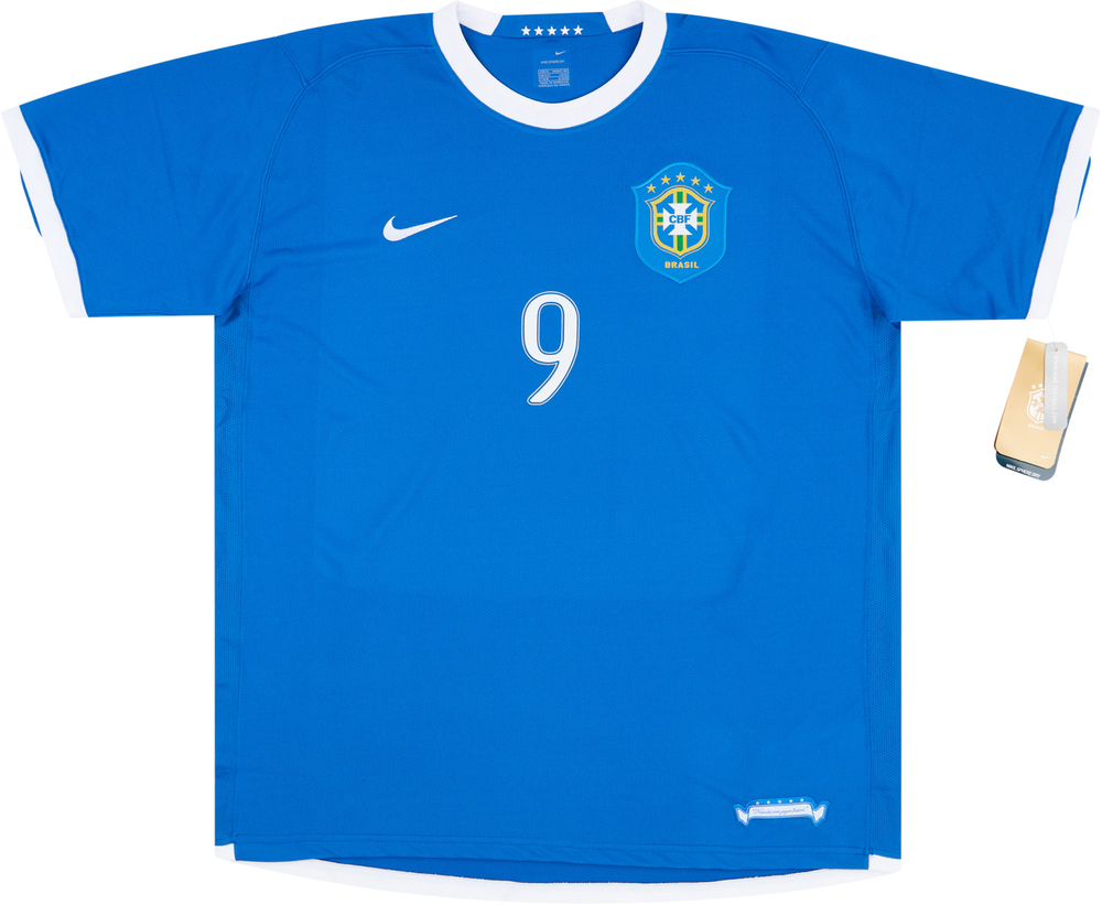 2006-07 Brazil Away Shirt Ronaldo #9 *w/Tags*-Brazil Legends