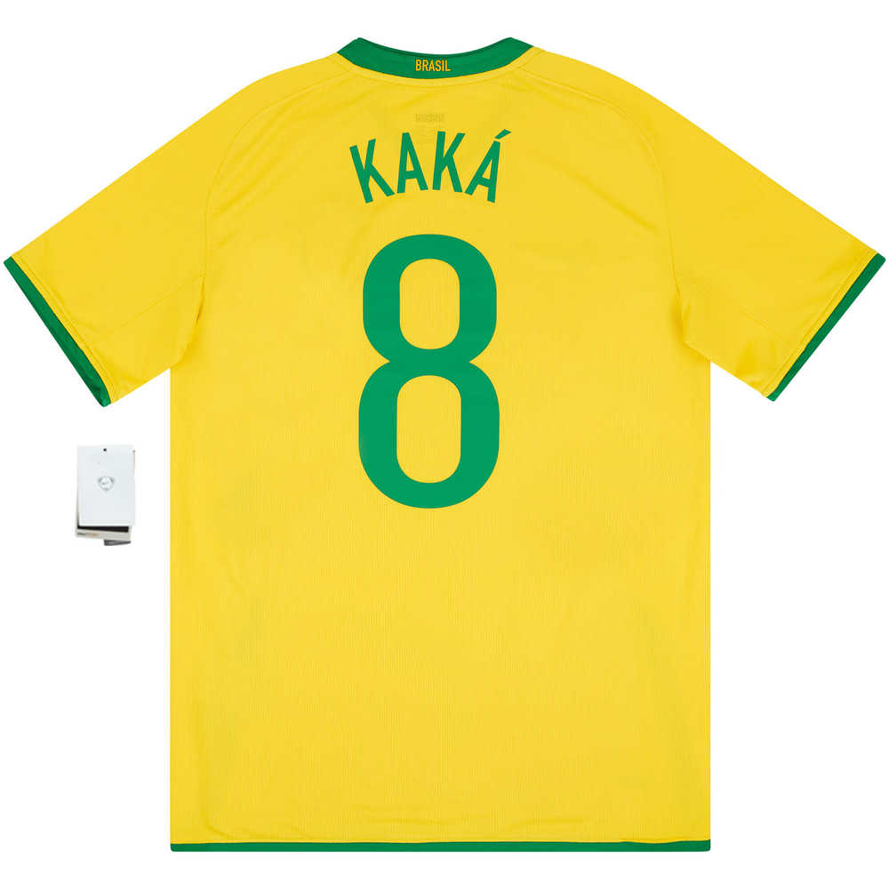 2008-10 Brazil Home Shirt Kaká #8 *w/Tags* XL