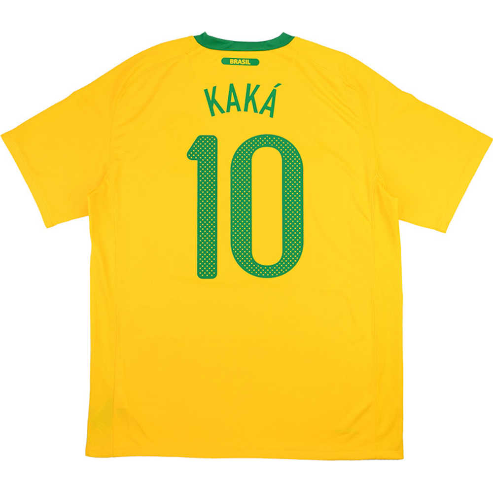2010-11 Brazil Home Shirt Kaká #10 (Very Good) XL
