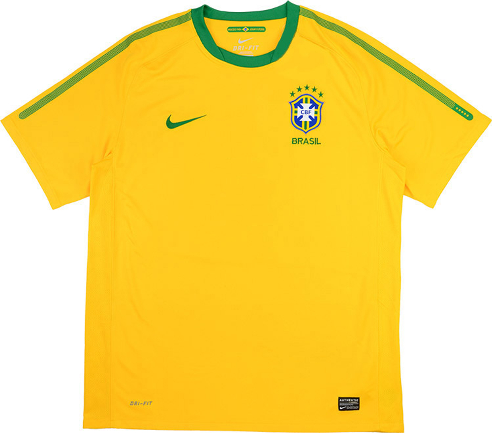 2010-11 Brazil Home Shirt (Good) XL.Boys-Brazil South Africa 2010 New In Classic New Products