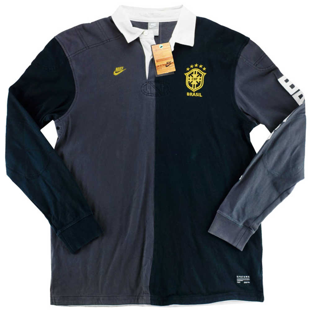 2011 Brazil Nike Polo L/S Shirt #11 *w/Tags* XXL