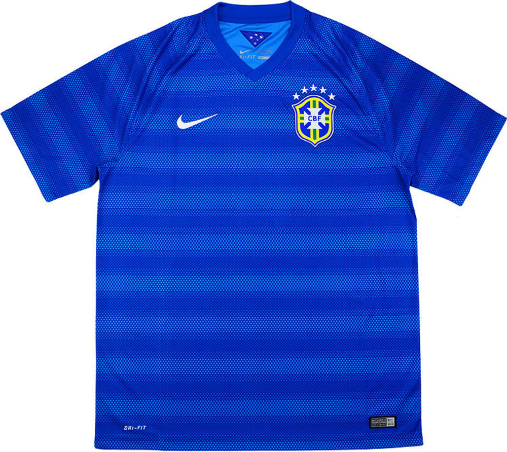 2014-15 Brazil Away Shirt *Mint* S-Brazil Brazil 2014