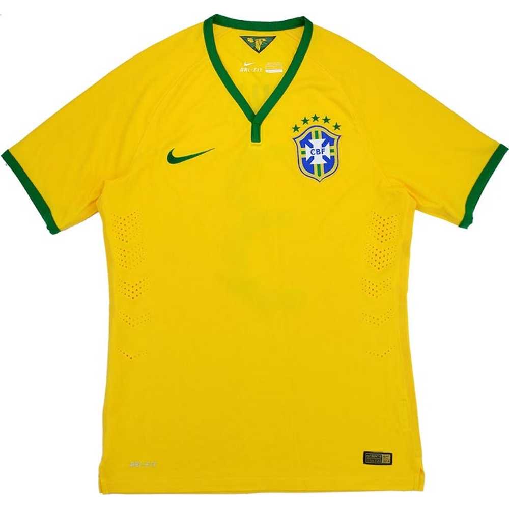 2014-15 Brazil Player Issue Authentic Home Shirt (Excellent) S
