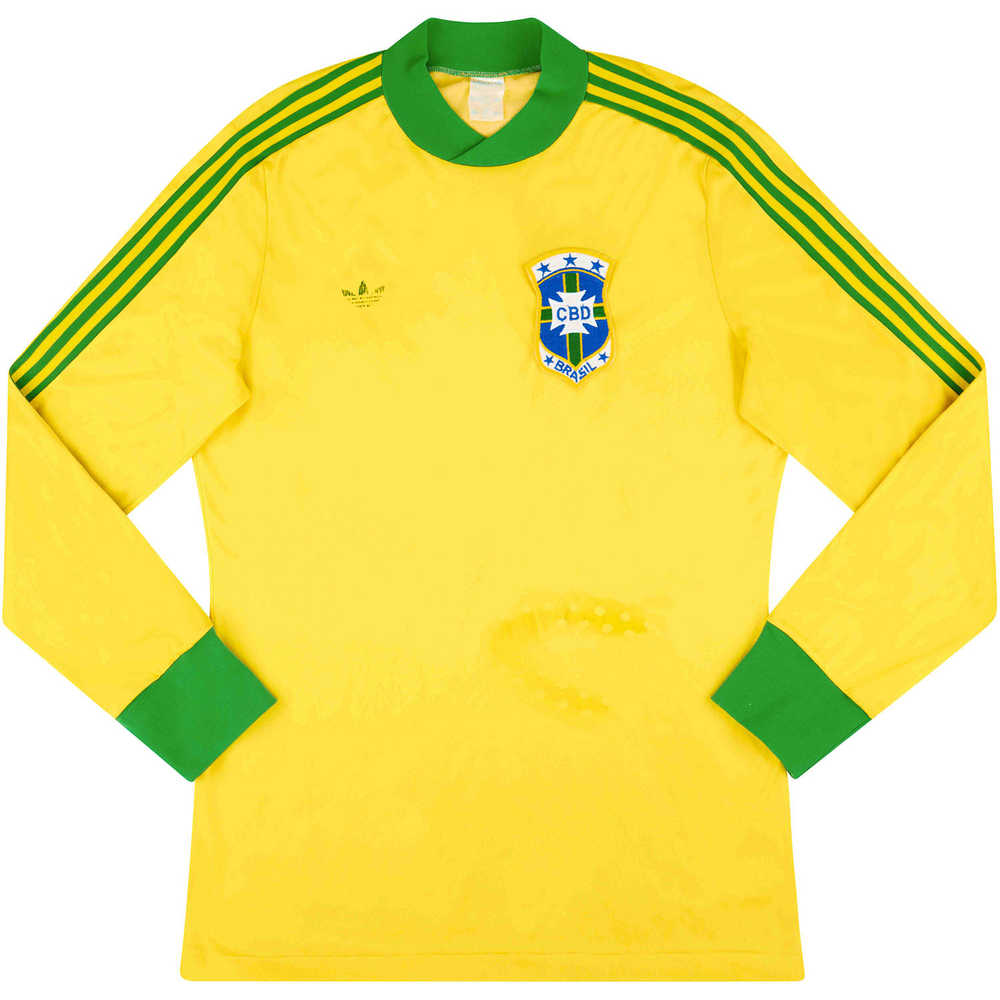 1978-80 Brazil Home L/S Shirt #10 (Good) M