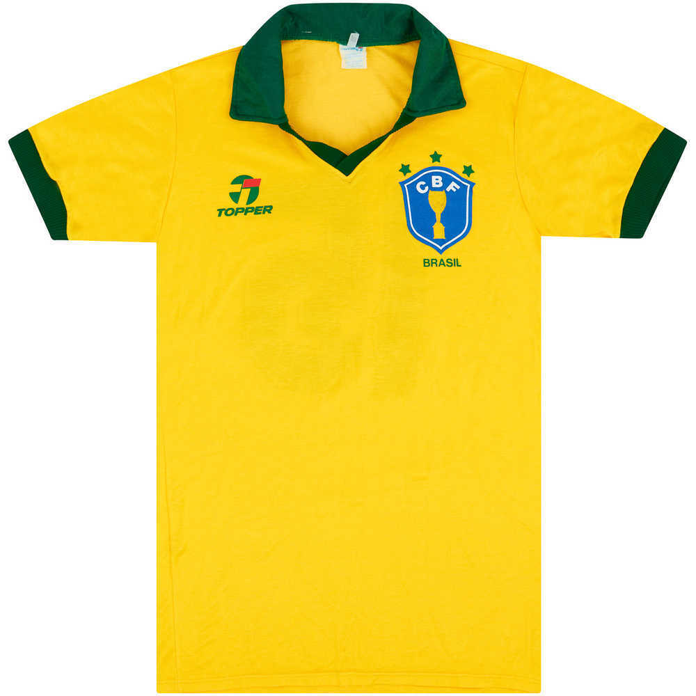 1986-87 Brazil U-19 Match Issue Shirt #15 (v England)