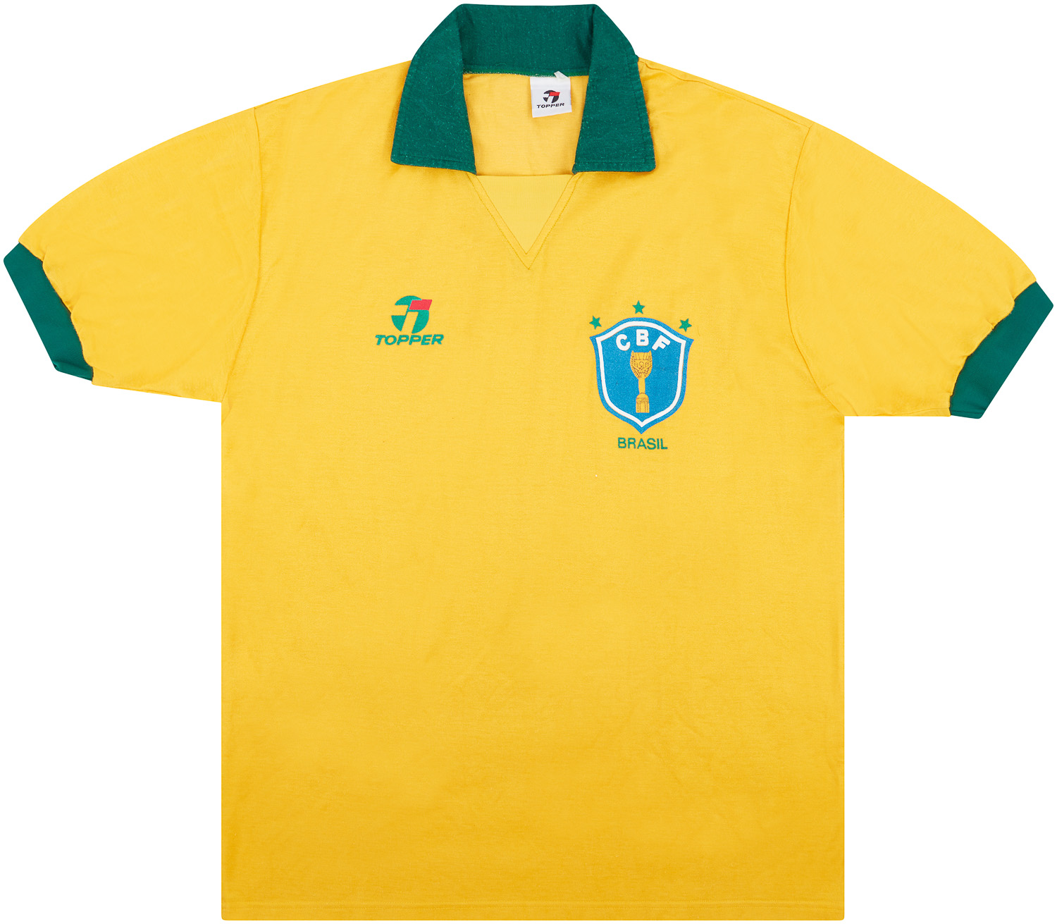 1990 Brazil Home Shirt - 8/10 -
