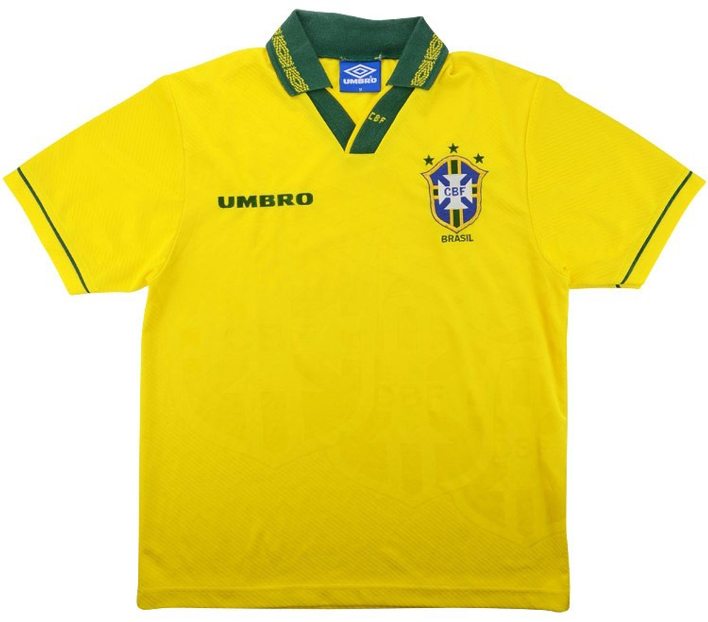 1993-94 Brazil Home Shirt (Very Good) XL