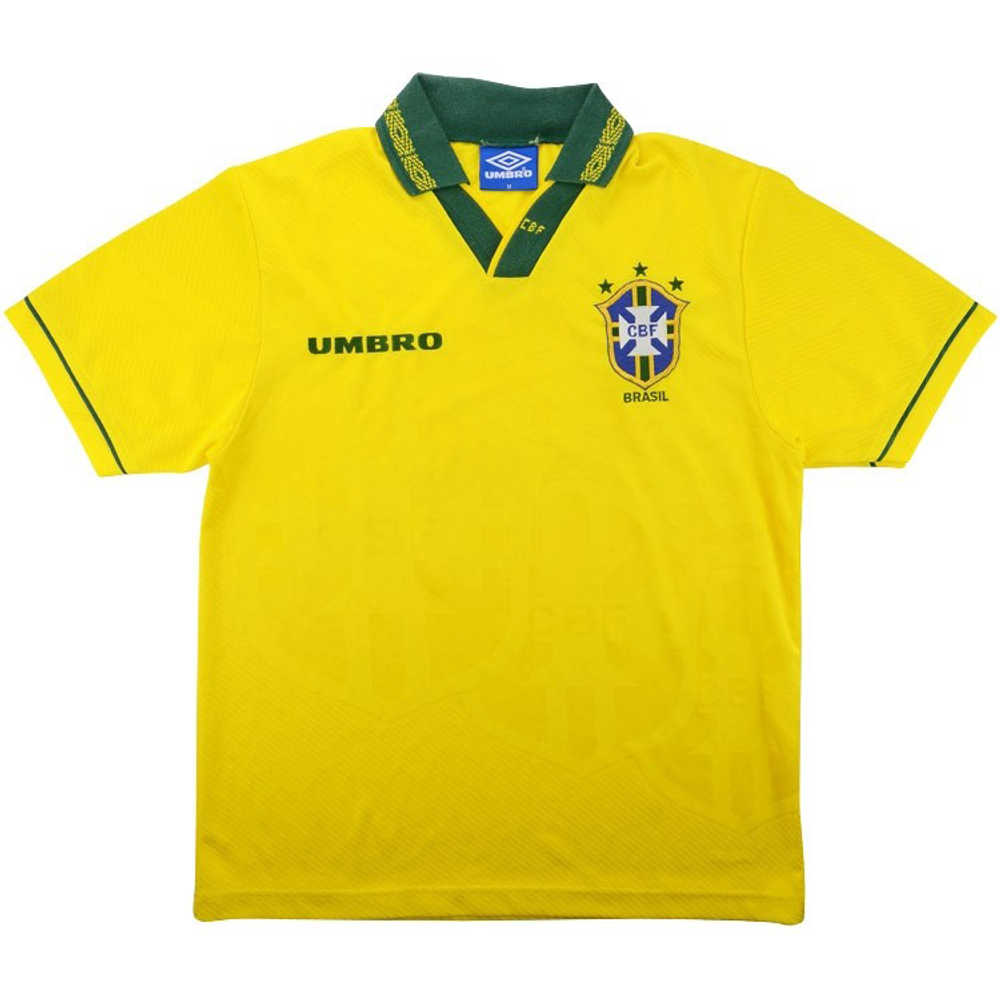 1993-94 Brazil Home Shirt (Very Good) XL