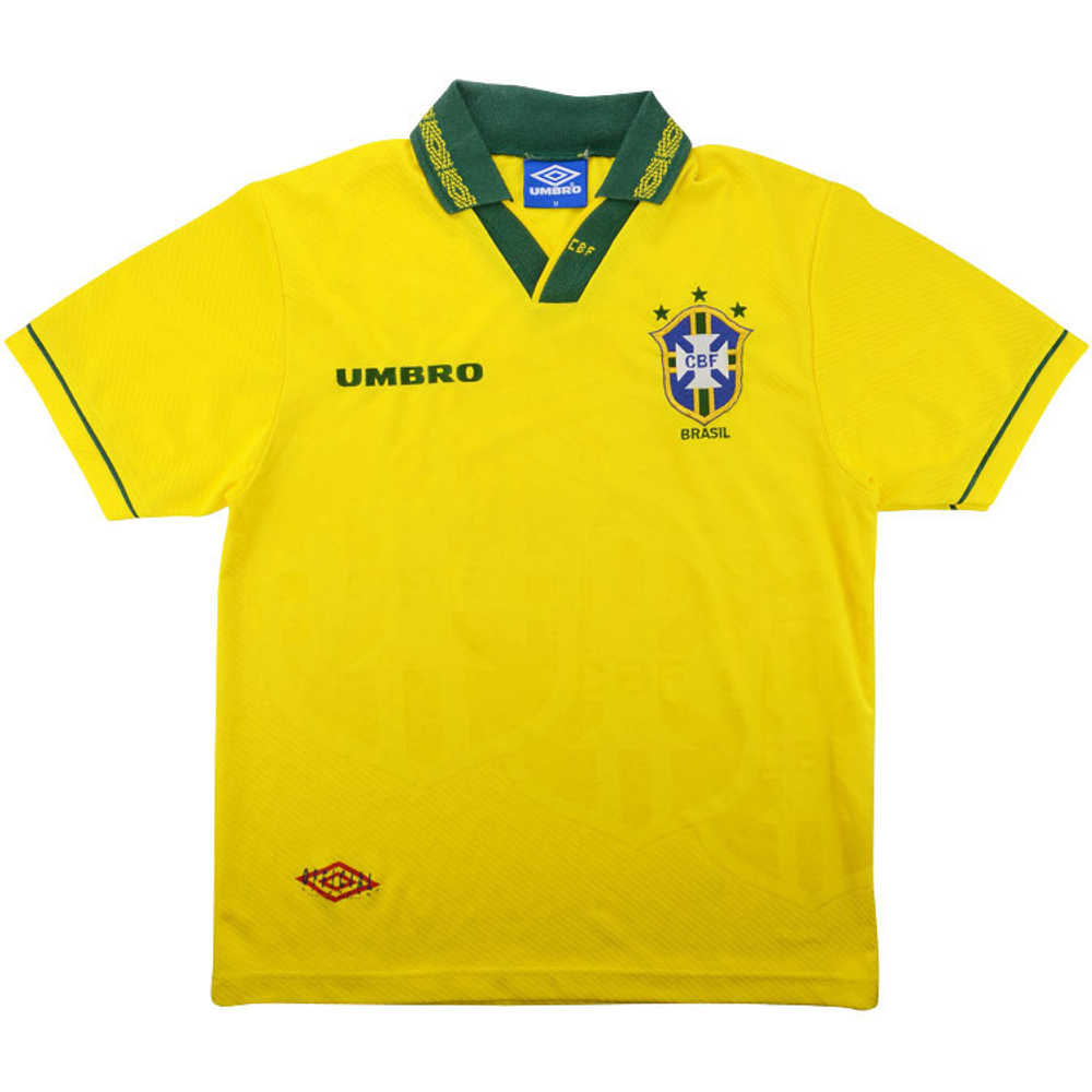1993-94 Brazil Home Shirt (Excellent) L